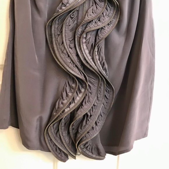 Zipper Ruffles Halter Dress - Picture 3 of 6